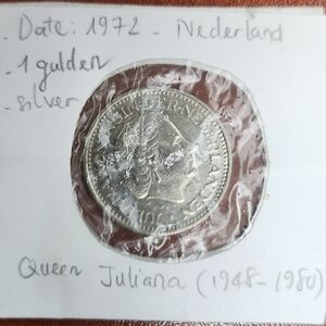 1972 Netherlands 1 Gulden Coin